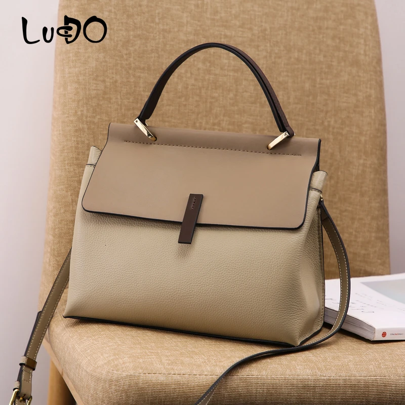 

New Fashion Women Genuine Leather Handbags Ladies Messenger Shoulder Bag Female Crossbody Totes Bag Sac A Main Bolsos Mujer 2021