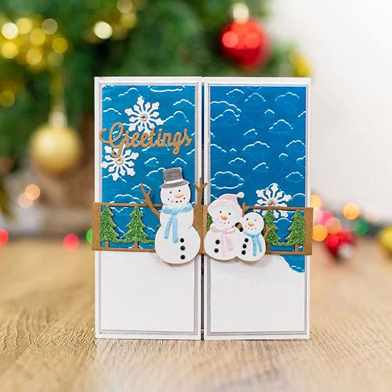 Металлические Вырубные штампы Рождественская елка колокольчик олень сани