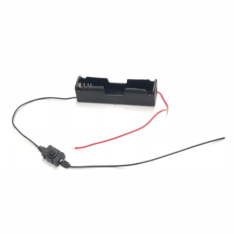 

1 x 18650 Battery Holder Connector Storage Box Plastic Case Shell With Wire Cable Switch On&Off For 3.7V 18650 Lithium Batteries