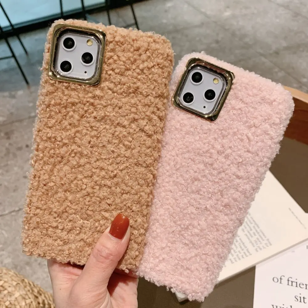 LLZ.COQUE зимний пушистый чехол для телефона с собакой IPhone X XS XR 11 Pro Max 7 8 6 6s Plus Squishy