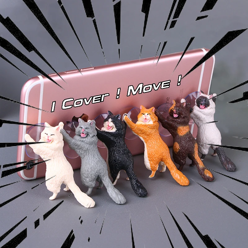 Очаровательный держатель для телефона с милым котом мобильного телефон из