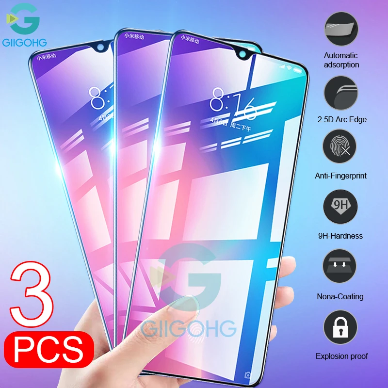 Защитное стекло закаленное для Xiaomi Mi 9 9T Pro SE 8 Lite A1 A2 A3 6|Защитные стёкла и плёнки