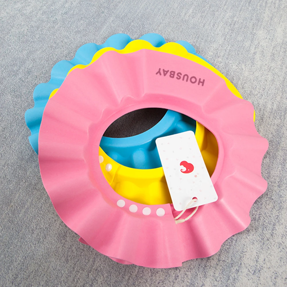 2 шт./лот Регулируемая Шапочка для детского душа мягкая детская шапочка шампуня