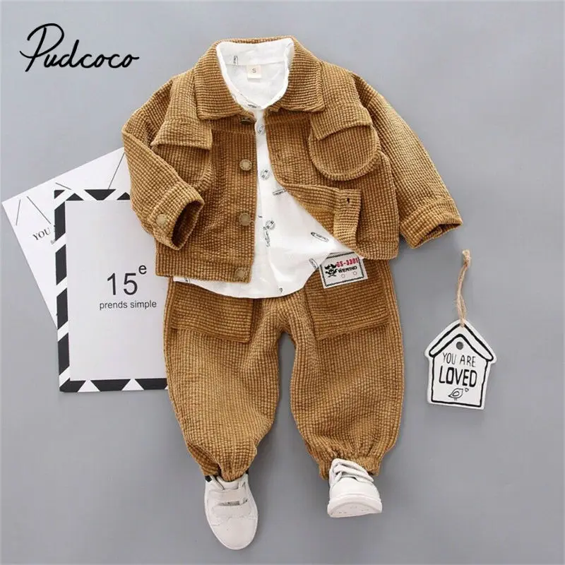 Комплект одежды из 3 предметов для мальчиков хлопковая белая футболка +