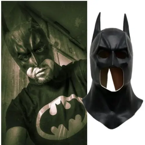 batman Черные маски Пантеры Косплей латексные костюмы фильм Фантастические мужские Вечерние Маски Новые - Цвет: batman