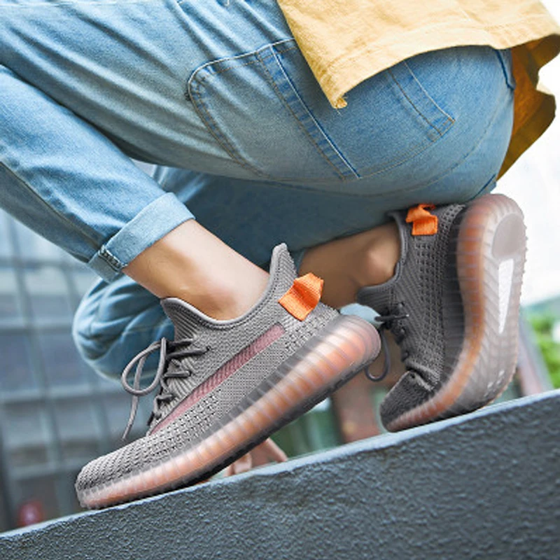 Дышащие летающие тканые мужские туфли Новинка осени 2019 дезодорирующая