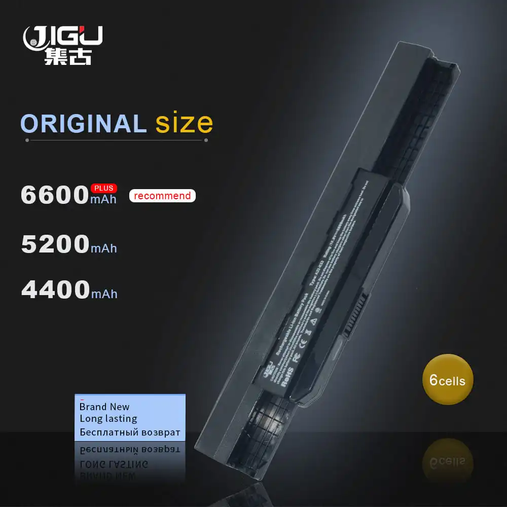 JIGU Laptop Battery For Asus A43E A43S K43E K43S X43E X43S A43T K43T K43U A53E A53S K53E K53S K53T X43U K53 6 CELLS | Компьютеры и