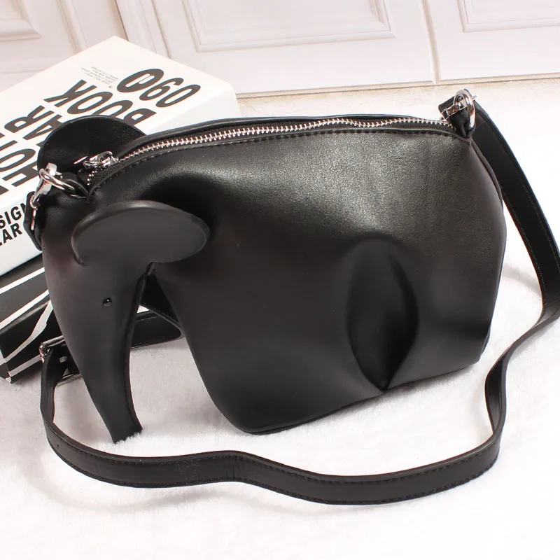 Супер качество женские кожаные сумки повседневные в форме слона дамская