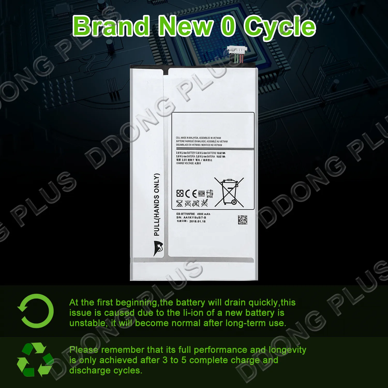 EB-BT705FBE аккумулятор для Samsung Galaxy Tab S 8 4 дюйма SM-T707A EB-BT705FBC BU запасная часть ремонта -