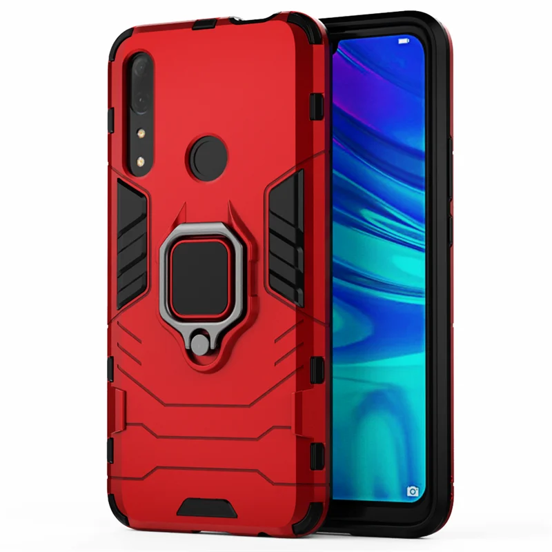 

Shockproof Armor Case for Huawei Honor 9X Premium Case Ring Holder Stand Phone Back Cover For Honor 9X Global Honor9X 9 X Coque