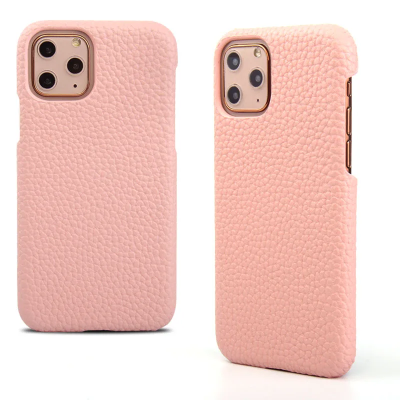 Оптовая натуральная кожаная обложка для бизнеса из полного зерна настоящей телячьей кожи для iPhone 7 8 Plus X XR XS 11 Pro Max.