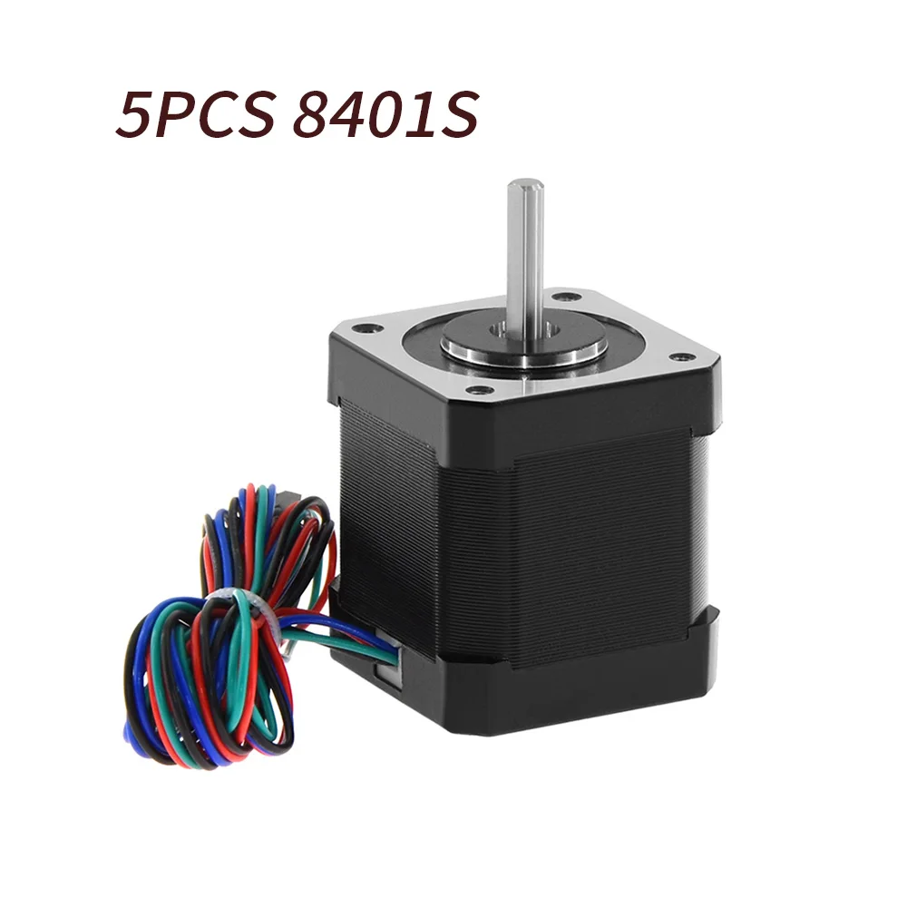 

5pcs Nema 17 Stepper Motor 48mm 59Ncm/84oz.in 4-lead 42 Motor Nema17 Step Motor 2A 1m Cable for DIY 3D Printer CNC Robot