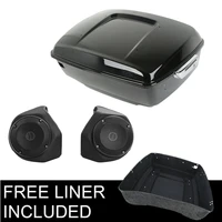 motorcycle painted king pack trunk speakers for harley tour pack touring street glide electra glide road king 2014 2020