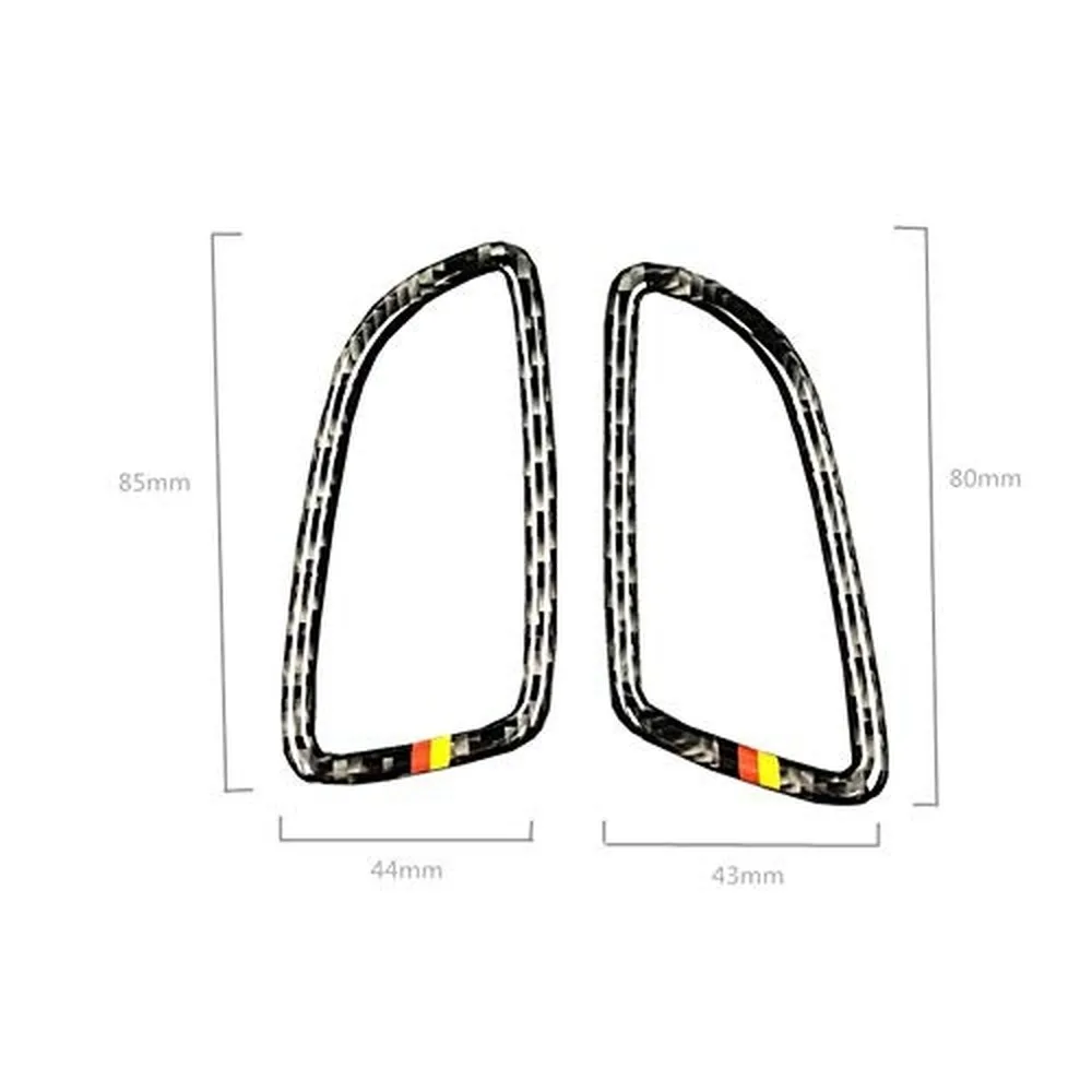 

For Mercedes-benz C W205 C180 C200 GLC 260 Carbon Fiber Front Dashboard Air Condition Vent Outlet Frame Cover Trim