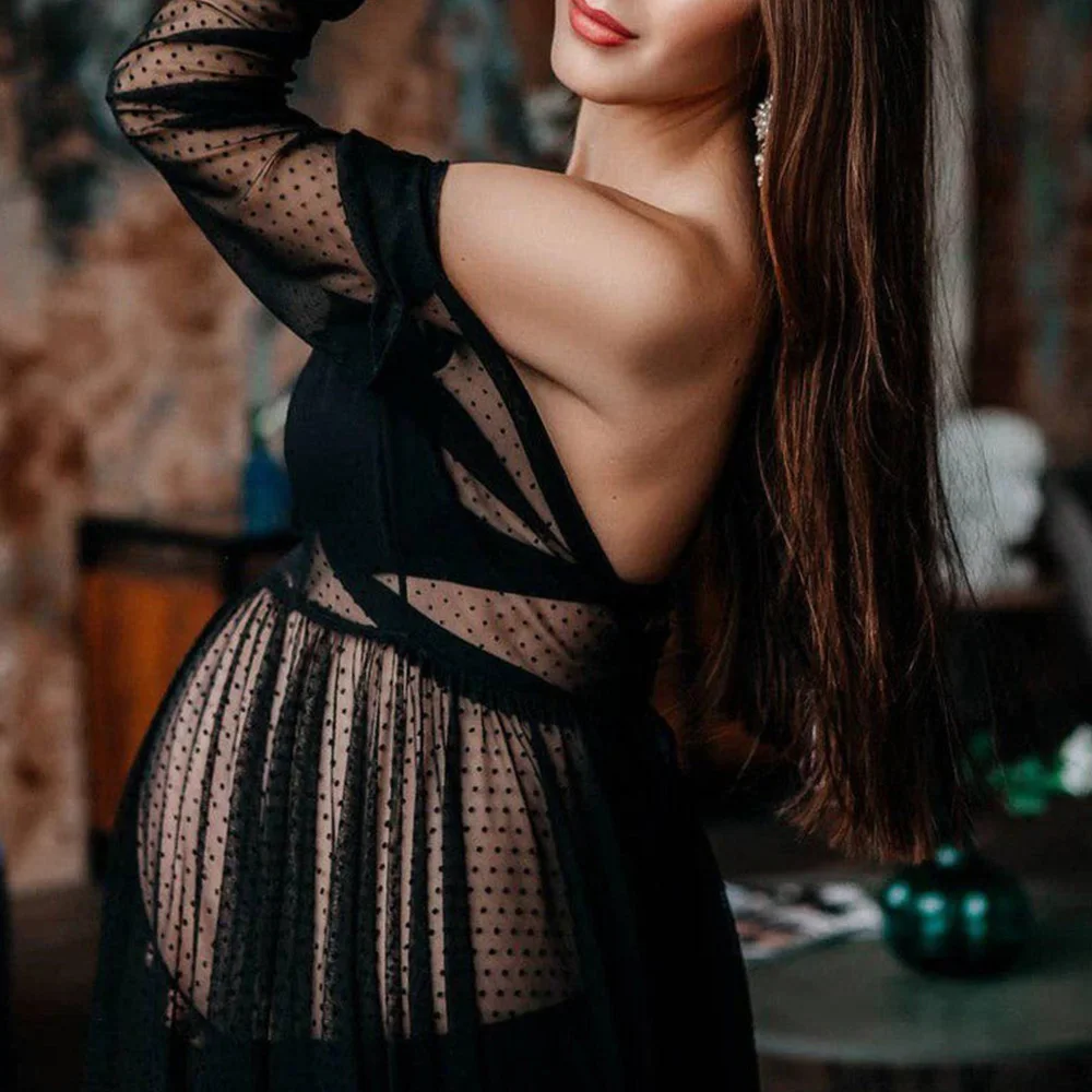 Женское платье для беременных длинное в пол фотосессии robe femme D25 | Мать и ребенок