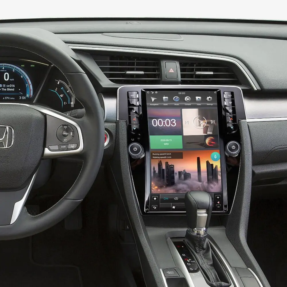 Автомобильный радиоприемник на Android для Honda Civic 12 1-2016 с экраном 2019 дюйма