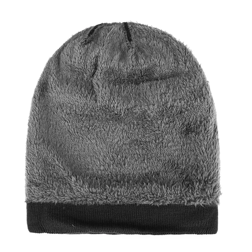 Зимняя вязаная шапка GOUTER в стиле пэчворк со звездами на флисовой подкладке для