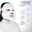 Корейская 7 цветов светодиодный маска для лица Уход за кожей красота маска Фотон терапия светильник омоложение кожи прибор для лица PDT