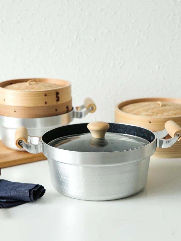 

Aluminum Alloy Steamer Pot Drawer Steamer Household Large Steam Pot Dumpling Steamer Basket Ollas De Cocina Cooking Utensils
