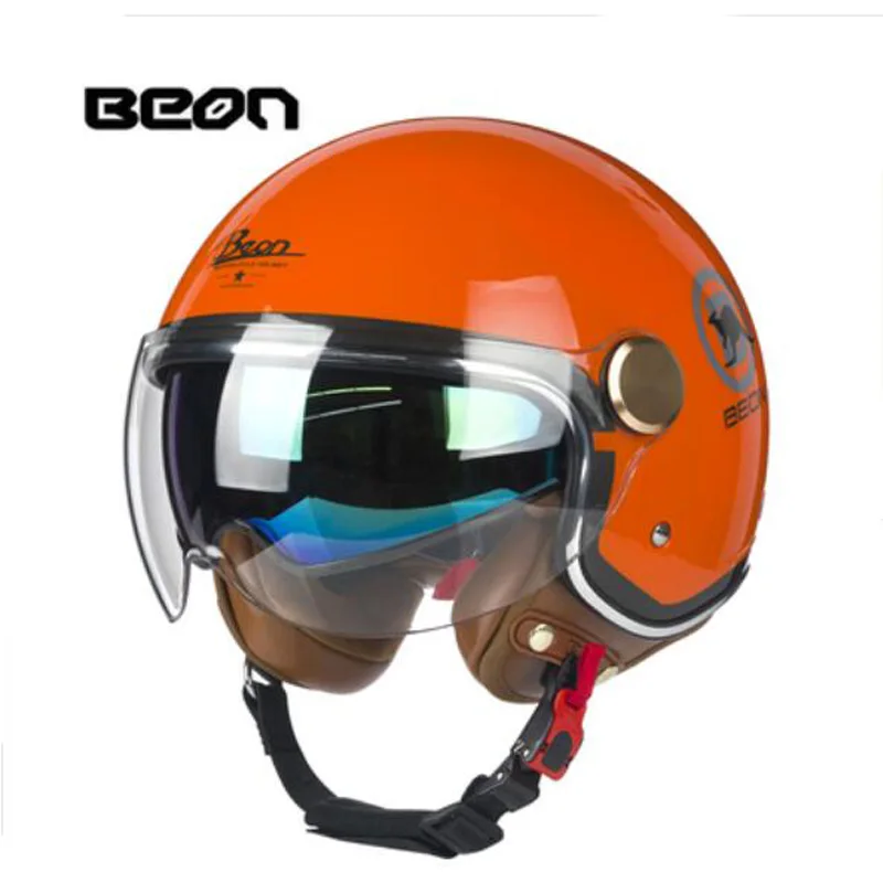 БЕОН Электрический мотоциклетный шлем открытого типа с цветными линзами "Яркое дерево" для женщин и мужчин, аксессуары для мотокросса и скутера М Л XL