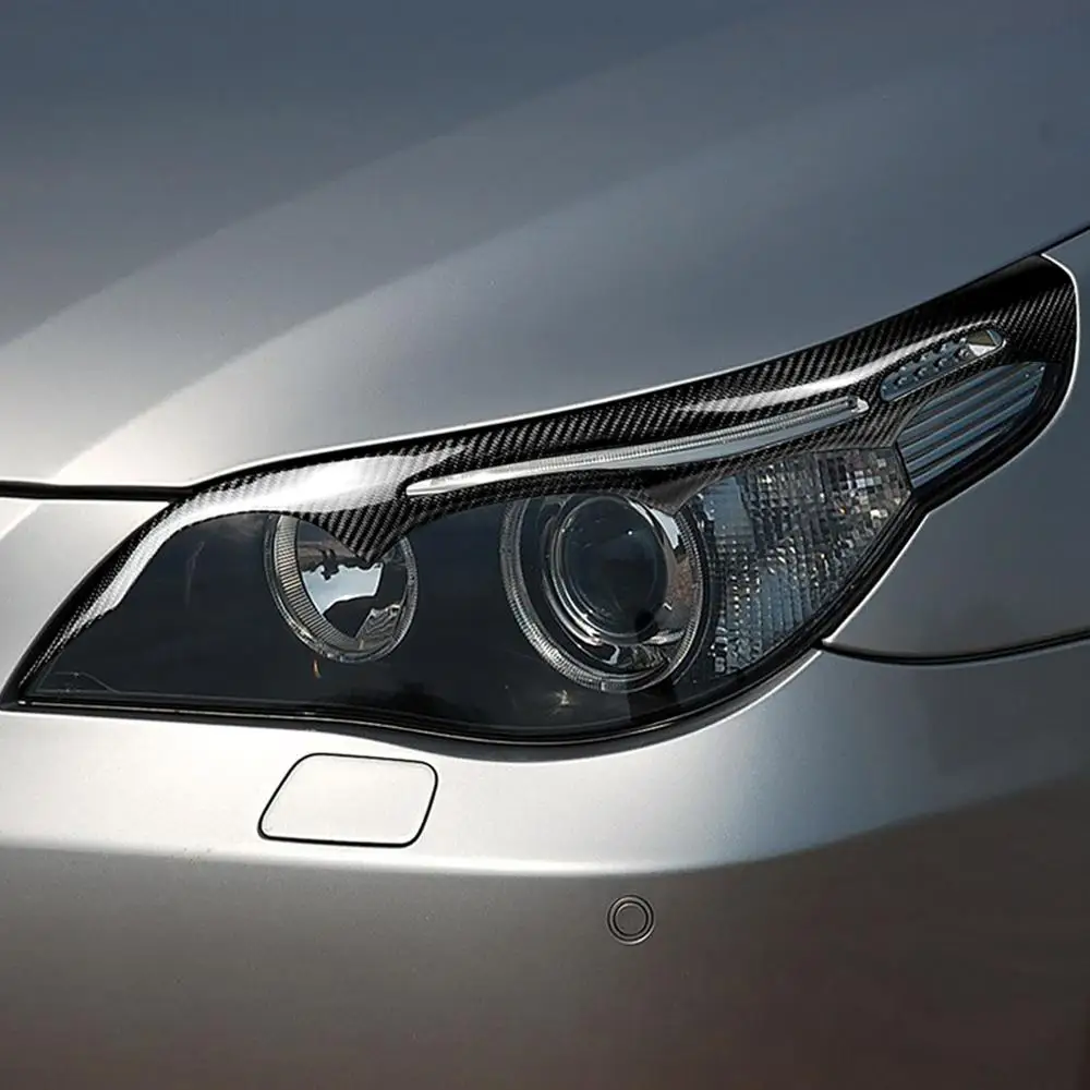 Автомобильная наклейка для BMW E60 5 серии 2004-2010 из углеродного волокна передние