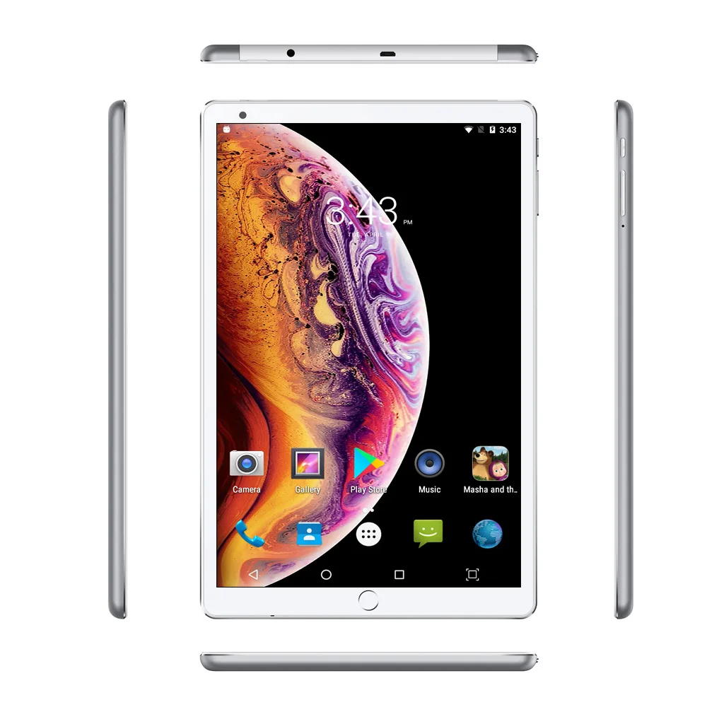 10,1 планшетный ПК Android 7,0, четыре ядра, 3G, планшет с функцией звонка, ПК, 4 Гб ОЗУ, 64 Гб ПЗУ, две sim-карты, Wi-Fi, Bluetooth, gps, планшет