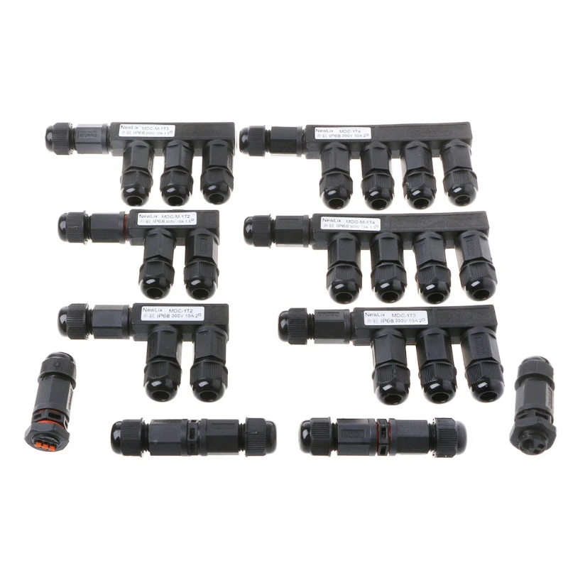 Водонепроницаемый соединитель IP68 2 контактный 3 электрический терминал