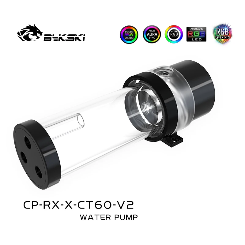 

Bykski CP-RX-X-CT60-V2 DDC Pump Reservoir Combination Lighting Maximum Flow 400L / H Max Lift 3 Meter PC water cooling