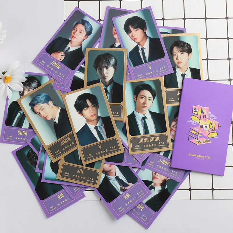 

Korean K-POP Bangtan Boys New Album BANG BANG CON THE LIVE Poster Message Photo LOMO Card PhotoCards JUNG KOOK JIMIN SUGA V JIN