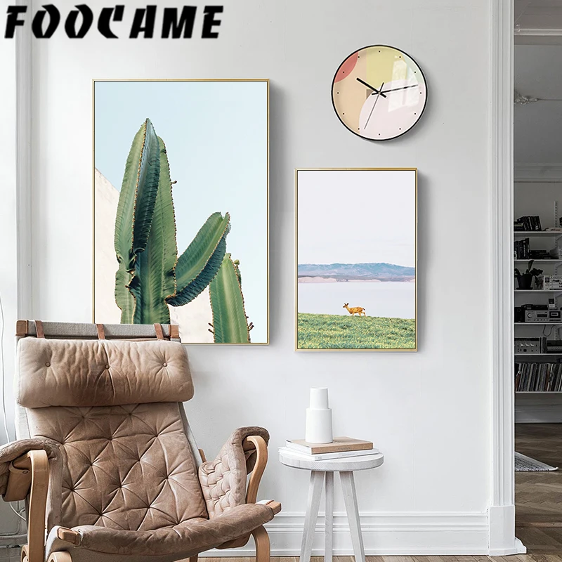Foocome скандинавские современные кактусы корабль Натуральный Декоративный Пейзаж
