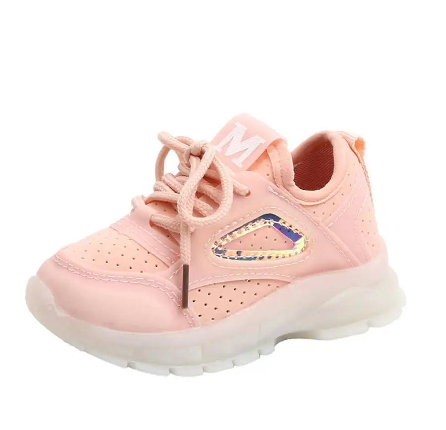 Повседневная детская обувь с подсветкой дышащая Спортивная для мальчиков и