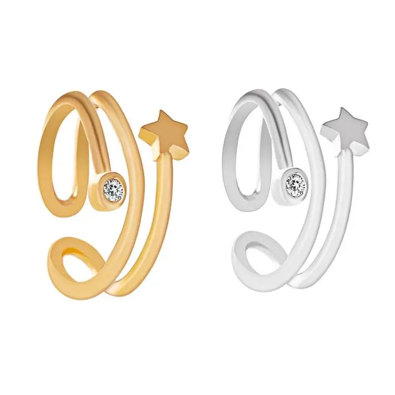 Винтажные серьги клипсы в стиле панк не проколотые для женщин модные женские со