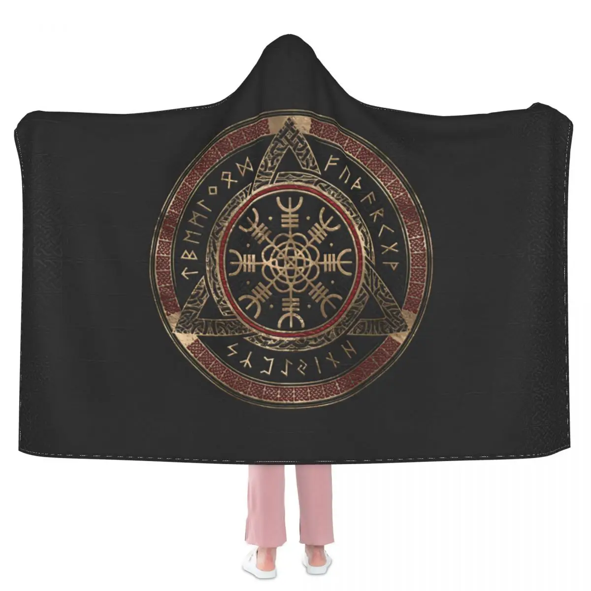 

Шлем Awe одеяло с капюшоном 3D полный принт носимый одеяло взрослые дети стиль