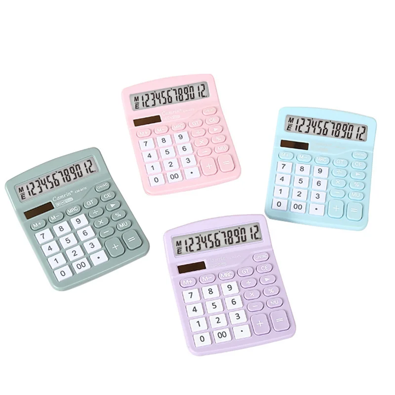 

12 Digits Electronic Calculator Large Screen Desktop Calculators Home Office School Study Calculators Financial Accounting Tools
