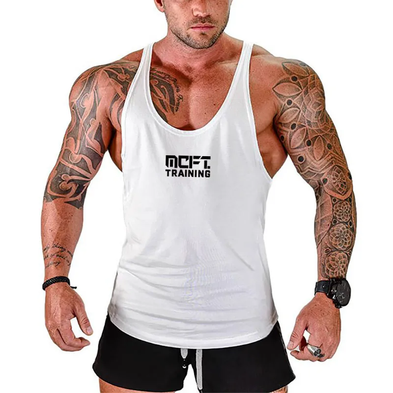 Мужская спортивная одежда для фитнеса майка бодибилдинга без рукавов рубашка