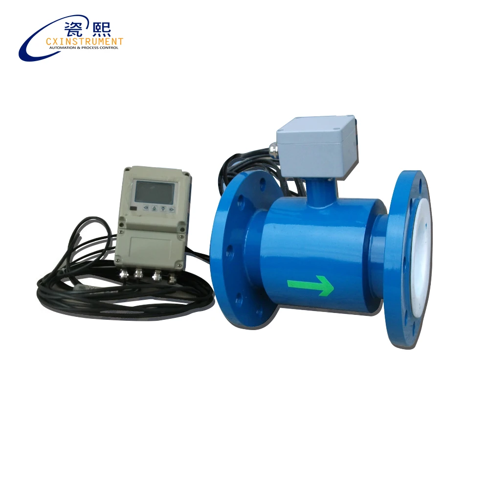 

DN200 SS304 electromagnetic flow meter with pulse and 4-20mA output, rubber lining,SS316L electrode,remote type IP68