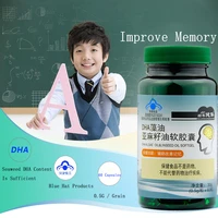 dha algae oil flaxseed oil soft capsules improve memory brain health improve memory dha linseed oil softgel brain care