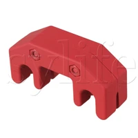 4 prong red rubber coated practice mute for fiddle violin viola