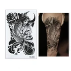 3D водостойкие временные экзотические тату наклейки сексуальный Восточный Карп красота Макияж, боди-арт татуировки для женщин и мужчин инструменты для красоты