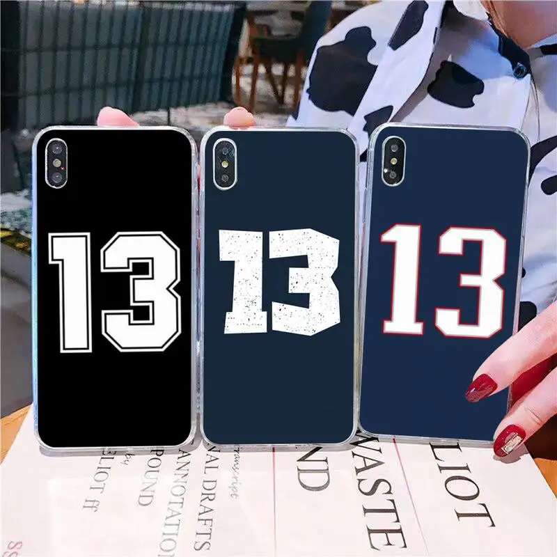 

YNDFCNB lucky number 13 Phone Case for iphone 13 11 12 pro XS MAX 8 7 6 6S Plus X 5S SE 2020 XR fundas