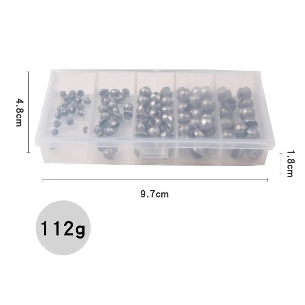 100 шт./кор. набор свинцовых рыболовных снастей с открытым зажимом снасти для