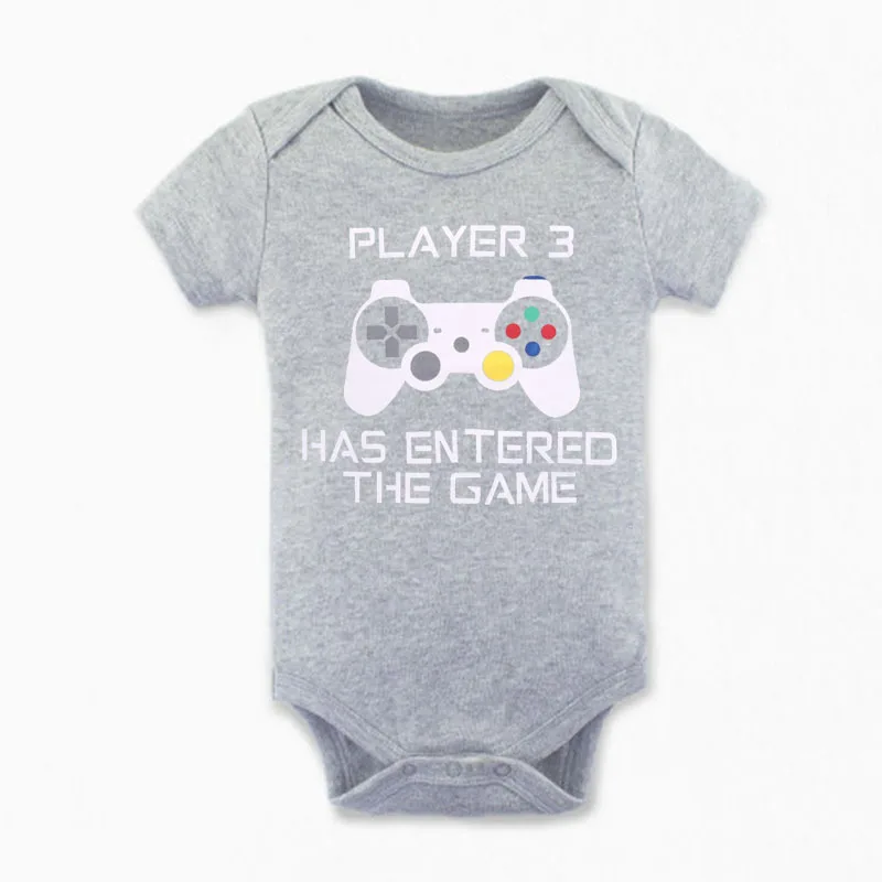 Детское хлопковое боди с принтом коротким рукавом | Мать и ребенок