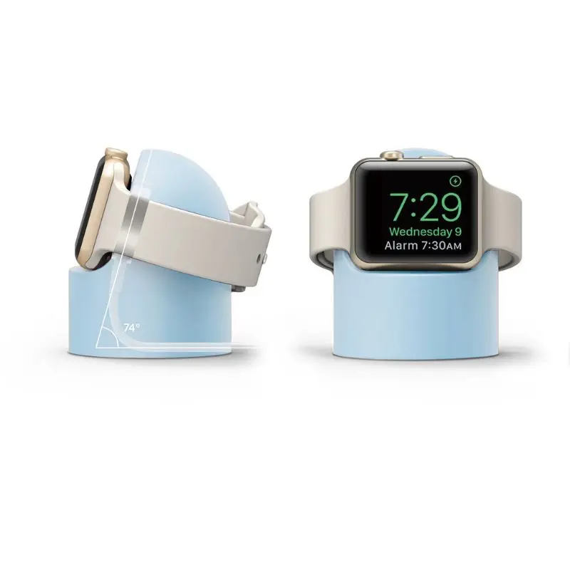 Подставка для зарядного устройства силиконовая док-станция держатель Apple Watch