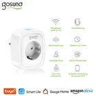 Gosund ЕС 16A умная розетка Wi-Fi умный голосовой таймер Мощность монитор Plug Tuyaприложение Smart Life дистанционного Управление работать с Alexa Google Home