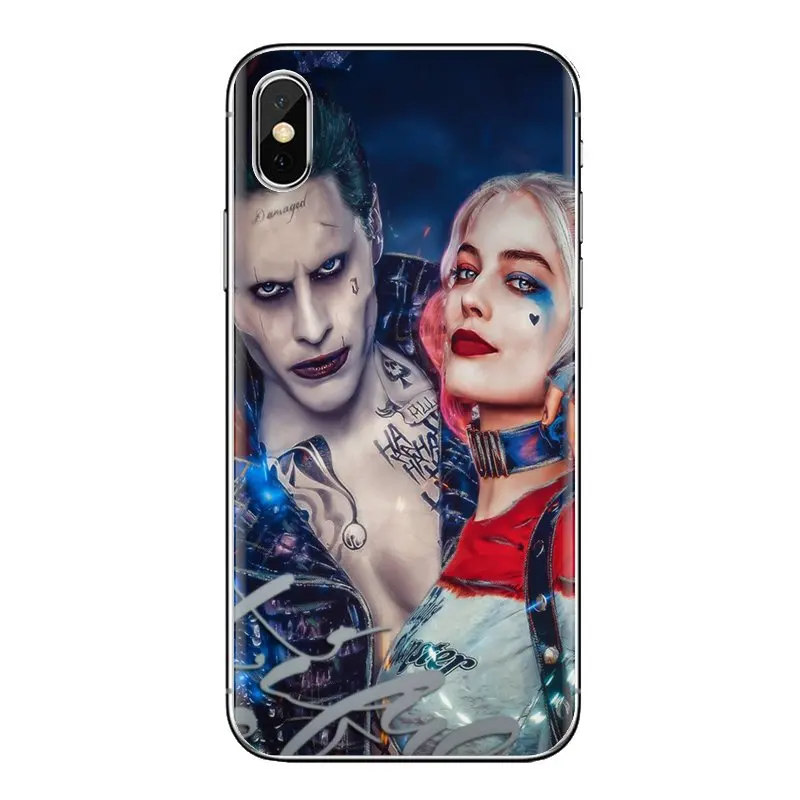 Крышка корпуса TPU Харли Куинн самоубийцы отряд для samsung Galaxy S2 S3 S4 S5 мини S6 S7 край S8 S9