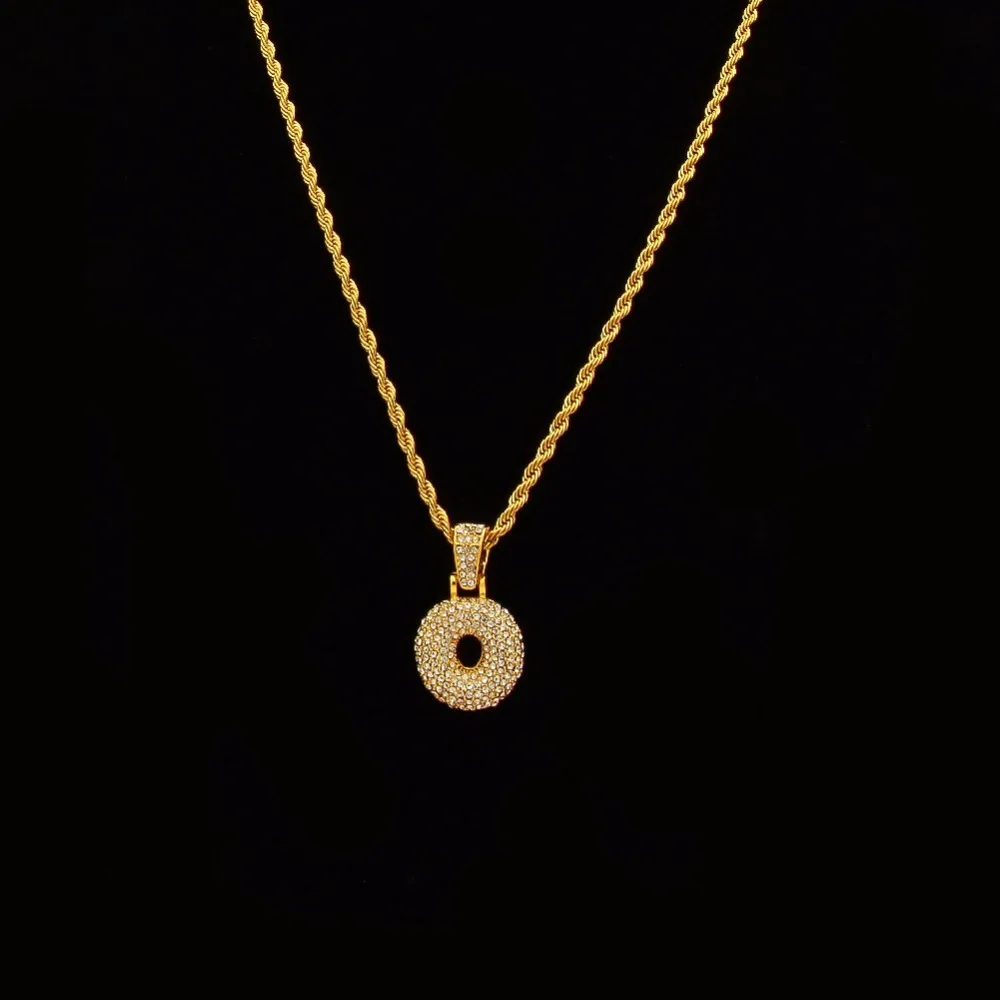 Сплав Bling Bubble Intial Let Iced Out горный хрусталь A-Z начальный кулон золотистый Серебристый с розой Подвеска золотого цвета кулон ожерелье