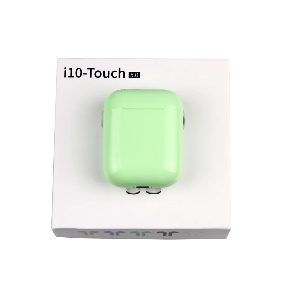 I10 TWS Наушники Беспроводные Bluetooth 5,0 наушники i10-Touch стерео наушники гарнитура для всех смартфонов PK i7s i9s i10 i11 i12 i13