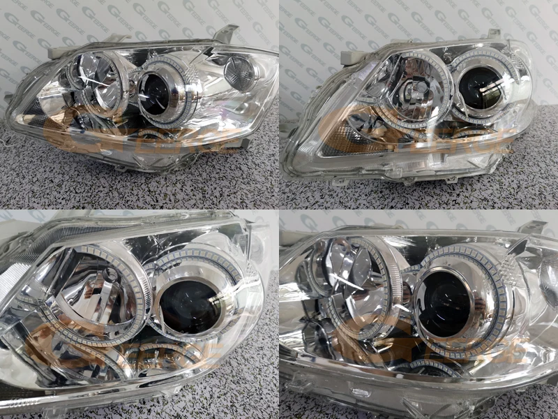Для Toyota Aurion GSV40 2006 2007 2008 2009 CAMRY RF Bluetooth APP мульти-Цвет ультра яркий RGB светодиодный Ангельские глазки гало кольца комплект