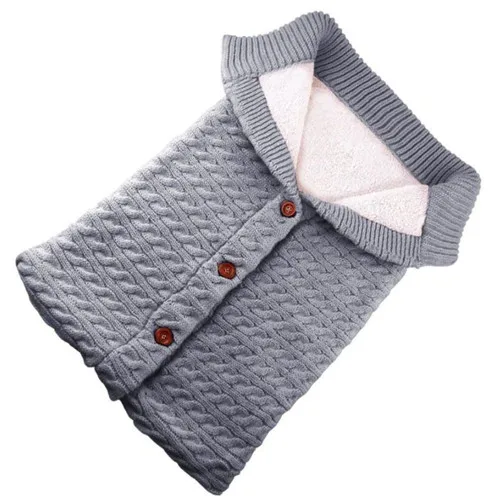 2019 зимнее вязаное крючком для детей пеленание завёртывания пеленания одеяло