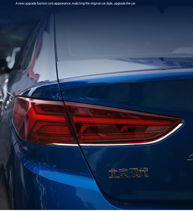 Автомобильный Стайлинг задние фонари фонарь чехол для hyundai Sonata 9 задних сигнальных огней, светодиодный Sonata фонарь задний светодиодный дневные ходовые огни